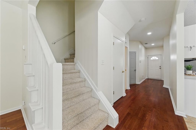 4 Angelia Way, Hampton, VA 23663 - staircase featuring wood finished floors and recessed lighting
