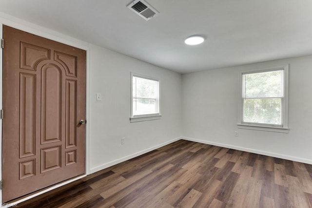 17308 Pittman Rd, Boykins, VA 23827 - spare room featuring plenty of natural light and dark wood-type flooring