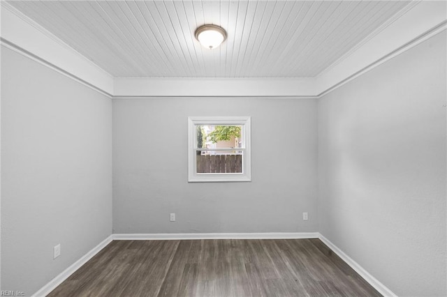 4825 Robin Hood Rd, Norfolk, VA 23513 - spare room featuring dark wood finished floors, crown molding, and wood ceiling