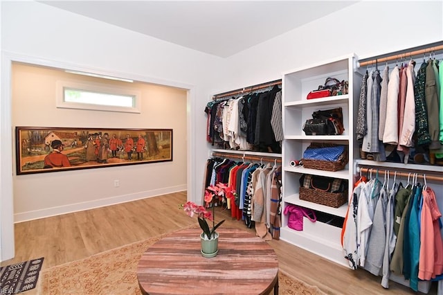 5227 Lake Shores Rd, Virginia Beach, VA 23455 - spacious closet featuring wood finished floors