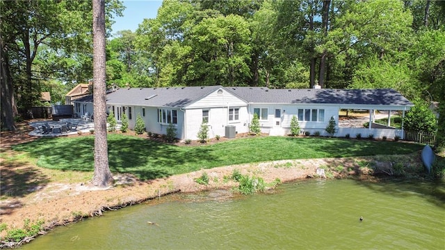 5227 Lake Shores Rd, Virginia Beach, VA 23455 - rear view of property with a patio area and view of scattered trees