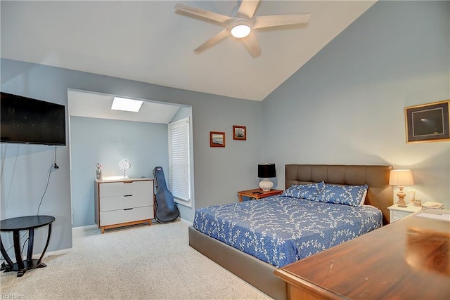 1118 Glengarry Way, Virginia Beach, VA 23451 - carpeted bedroom with vaulted ceiling and ceiling fan