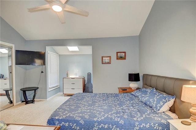 1118 Glengarry Way, Virginia Beach, VA 23451 - carpeted bedroom with vaulted ceiling and a ceiling fan