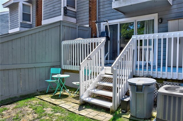 1118 Glengarry Way, Virginia Beach, VA 23451 - wooden terrace featuring stairs