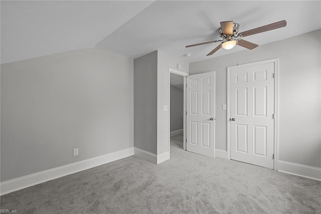 2724 Kimball Ter, Norfolk, VA 23504 - unfurnished bedroom with carpet floors, ceiling fan, and vaulted ceiling