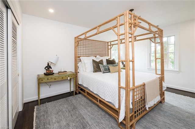 209 44th St, Virginia Beach, VA 23451 - bedroom featuring wood finished floors, recessed lighting, and a closet