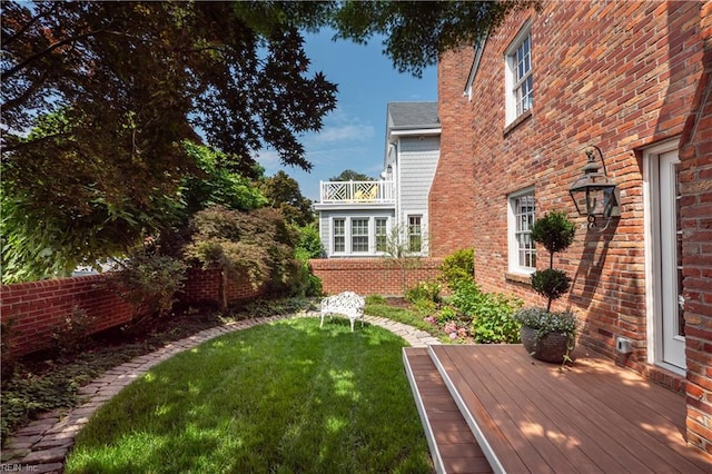 209 44th St, Virginia Beach, VA 23451 - view of yard with a deck
