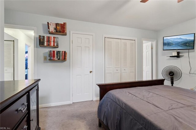 155 Wilderness Rd, Hampton, VA 23669 - carpeted bedroom with wine cooler and a ceiling fan