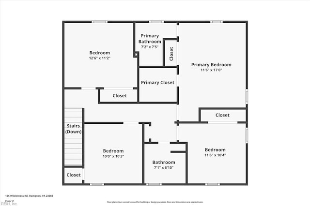 155 Wilderness Rd, Hampton, VA 23669 - view of home floor plan