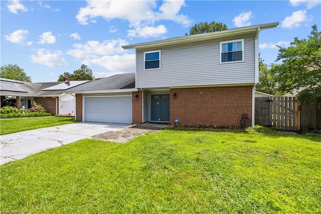 1236 Ginger Crst, Virginia Beach, VA 23453 - view of front of home featuring driveway, brick siding, and an attached garage