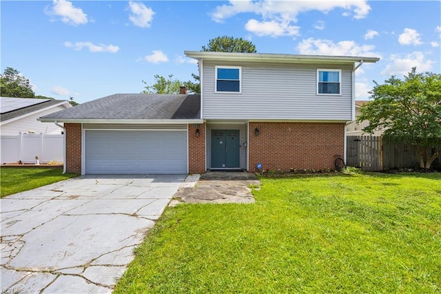 1236 Ginger Crst, Virginia Beach, VA 23453 - view of front of property featuring brick siding, a garage, and concrete driveway