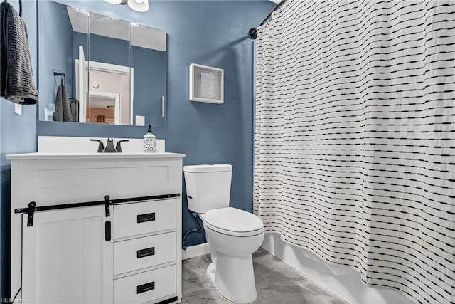 5013 Cay St, Hampton, VA 23605 - bathroom with vanity, marble finish floors, and shower / bathtub combination with curtain