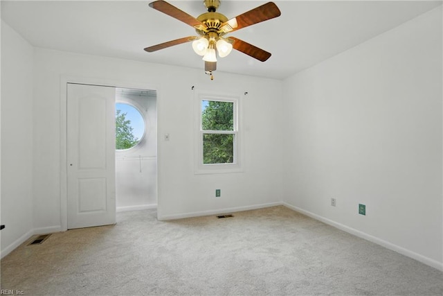 1039 Little Bay Ave, Norfolk, VA 23503 - carpeted spare room with baseboards and ceiling fan