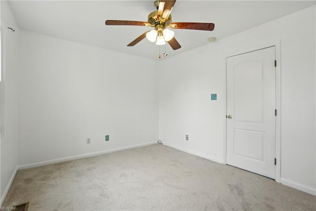 1039 Little Bay Ave, Norfolk, VA 23503 - carpeted spare room featuring a ceiling fan and a smoke detector
