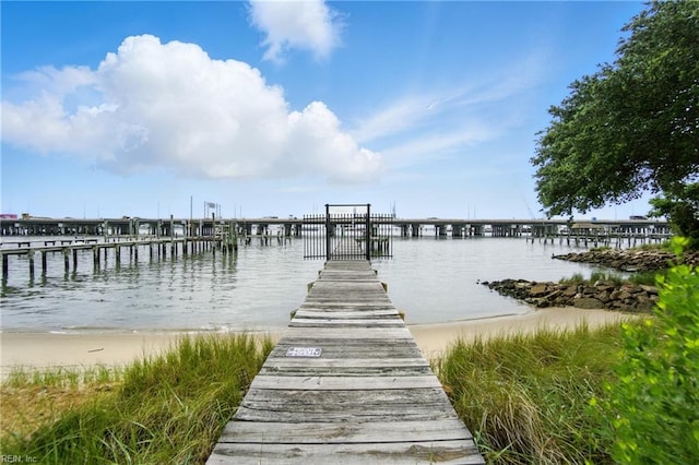 1039 Little Bay Ave, Norfolk, VA 23503 - dock area featuring a water view