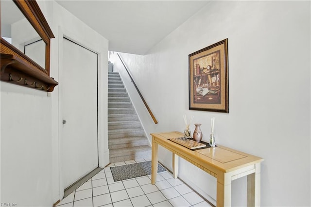 1039 Little Bay Ave, Norfolk, VA 23503 - staircase featuring tile patterned floors