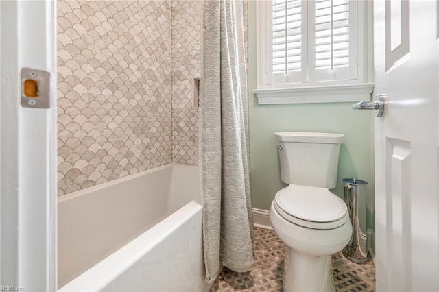6003 Spinnaker Cove Ct, Suffolk, VA 23435 - full bathroom featuring toilet and shower / bath combination with curtain