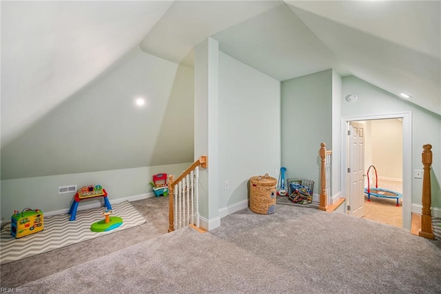 6003 Spinnaker Cove Ct, Suffolk, VA 23435 - recreation room featuring vaulted ceiling and carpet floors
