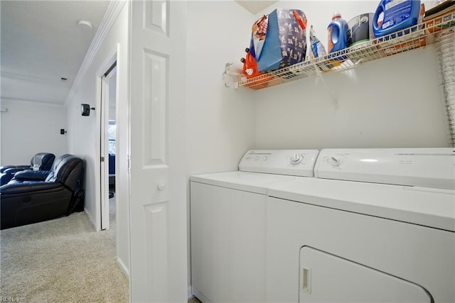 107 Westover Ave Unit 203, Norfolk, VA 23507 - washroom with washer and clothes dryer and light colored carpet