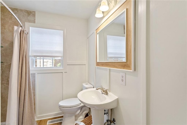 55 Brogden Ln, Hampton, VA 23666 - full bath with toilet and tiled shower
