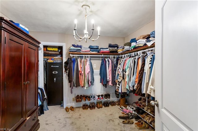 55 Brogden Ln, Hampton, VA 23666 - spacious closet featuring carpet flooring and a chandelier