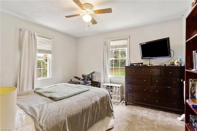 55 Brogden Ln, Hampton, VA 23666 - carpeted bedroom with multiple windows and ceiling fan