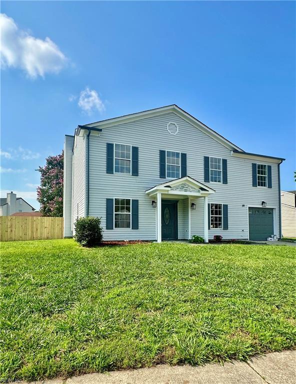 39 Rotherham Ln, Hampton, VA 23666 - traditional home featuring an attached garage