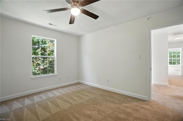 39 Rotherham Ln, Hampton, VA 23666 - unfurnished room with light carpet and ceiling fan