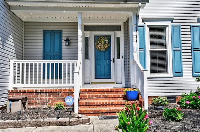 832 Doe Run Dr, Chesapeake, VA 23322 - entrance to property with crawl space and covered porch