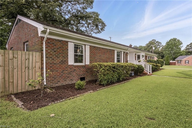 2400 Deerfield Cres, Chesapeake, VA 23321 - view of front of home featuring brick siding and crawl space