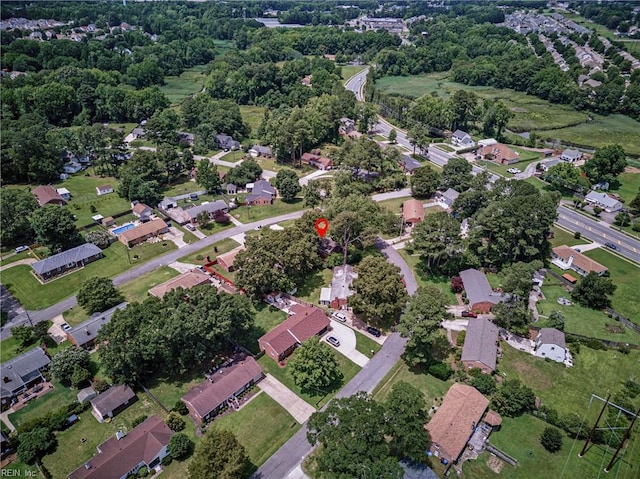 2400 Deerfield Cres, Chesapeake, VA 23321 - aerial overview of property's location featuring nearby suburban area