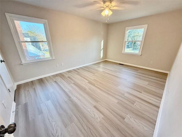 1046 Ivaloo St, Norfolk, VA 23513 - spare room featuring ceiling fan and wood finished floors