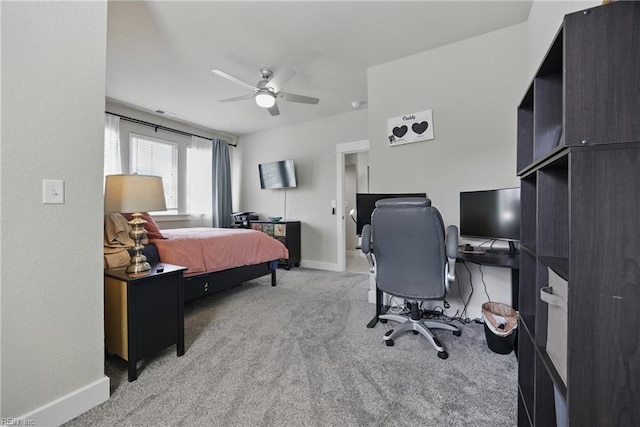 220 Wisdom Path, Chesapeake, VA 23322 - bedroom with carpet floors, a desk, and a ceiling fan