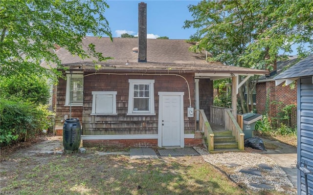 418 Massachusetts Ave, Norfolk, VA 23508 - back of property featuring a shingled roof