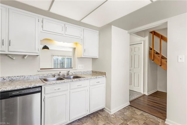 900 Monarch Dr, Virginia Beach, VA 23462 - kitchen with dishwasher and white cabinetry