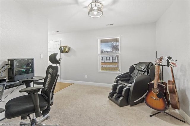 141 Long Pine Rd, South Mills, NC 27976 - office area with carpet flooring and baseboards
