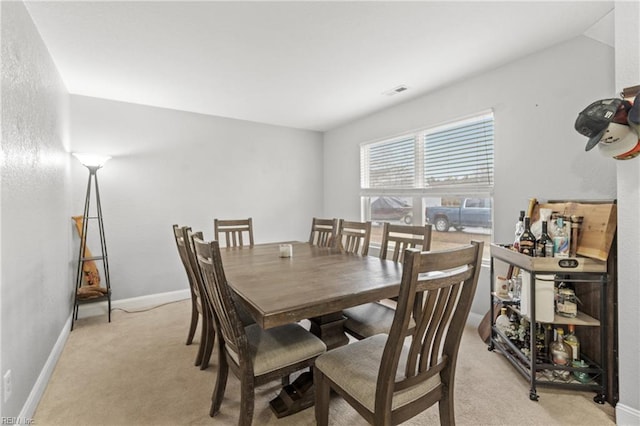 141 Long Pine Rd, South Mills, NC 27976 - dining space with light carpet and baseboards