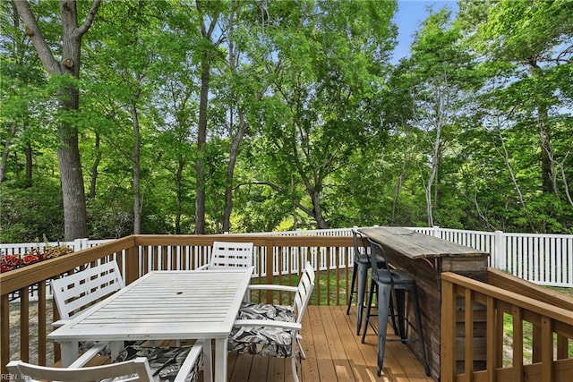 305 Ginkgo Ct, Suffolk, VA 23435 - deck with outdoor dining space