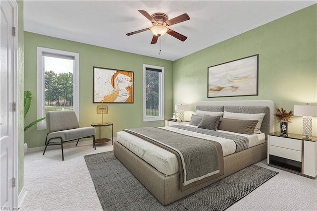 1207 Masers Row, Chesapeake, VA 23320 - bedroom featuring carpet floors, multiple windows, and ceiling fan