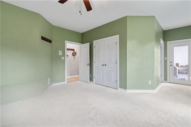 1207 Masers Row, Chesapeake, VA 23320 - unfurnished bedroom with carpet, a ceiling fan, and a closet