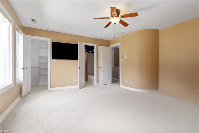 1207 Masers Row, Chesapeake, VA 23320 - unfurnished bedroom featuring multiple windows, light carpet, and ceiling fan