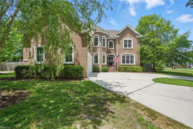 2316 Holland Rd, Virginia Beach, VA 23453 - view of front of home with brick siding and concrete driveway