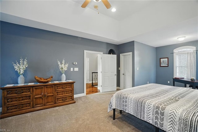 2316 Holland Rd, Virginia Beach, VA 23453 - carpeted bedroom with a ceiling fan and baseboards