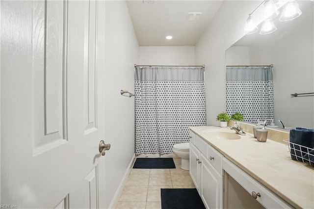 2316 Holland Rd, Virginia Beach, VA 23453 - full bath featuring tile patterned flooring, vanity, and a shower with shower curtain