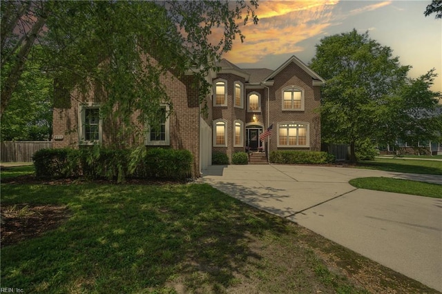 2316 Holland Rd, Virginia Beach, VA 23453 - view of front of house featuring brick siding and concrete driveway
