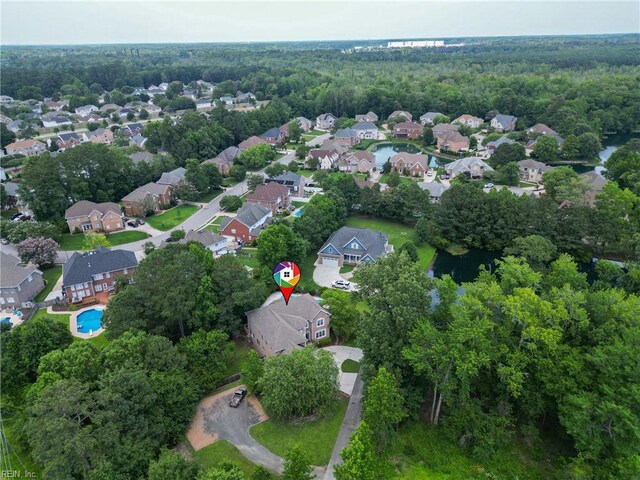 2316 Holland Rd, Virginia Beach, VA 23453 - view of property location featuring nearby suburban area and a heavily wooded area