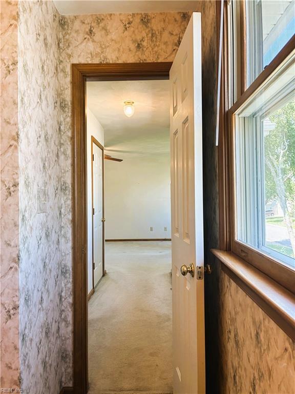 937 Marble Arch, Chesapeake, VA 23322 - hallway with carpet floors