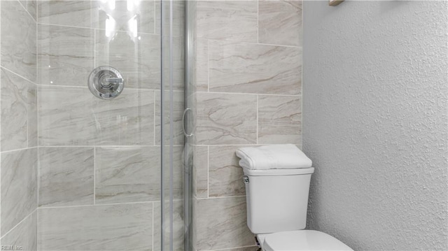 969 Sunnyside Dr, Virginia Beach, VA 23464 - bathroom with a shower stall and a textured wall