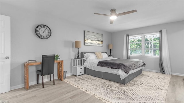 969 Sunnyside Dr, Virginia Beach, VA 23464 - bedroom featuring wood finished floors and a ceiling fan
