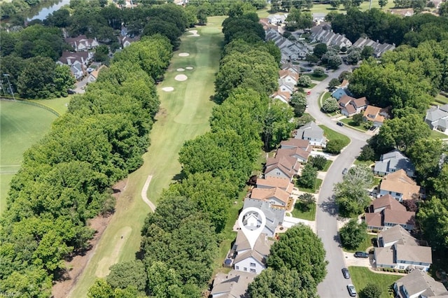 1013 Winged Foot Ct Unit A, Chesapeake, VA 23320 - aerial view of property and surrounding area featuring nearby suburban area and a local golf course
